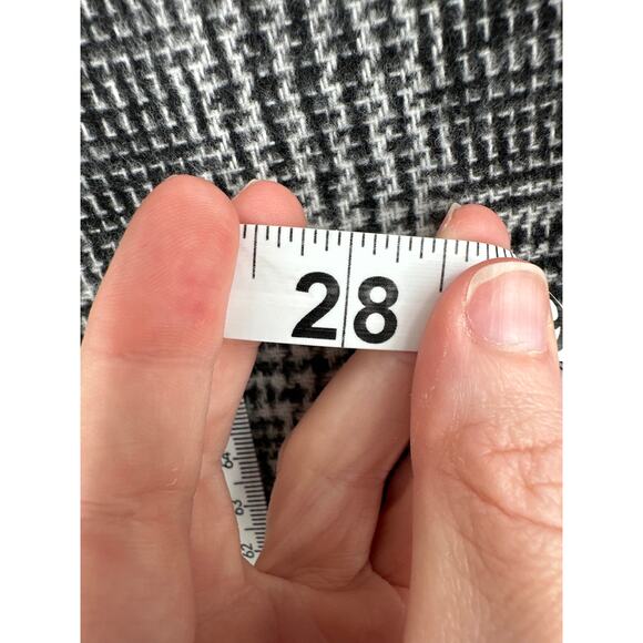 Tinseltown Skirt Womens Small Black Mini Plaid Grunge Boho Slit Academia - Picture 8 of 8